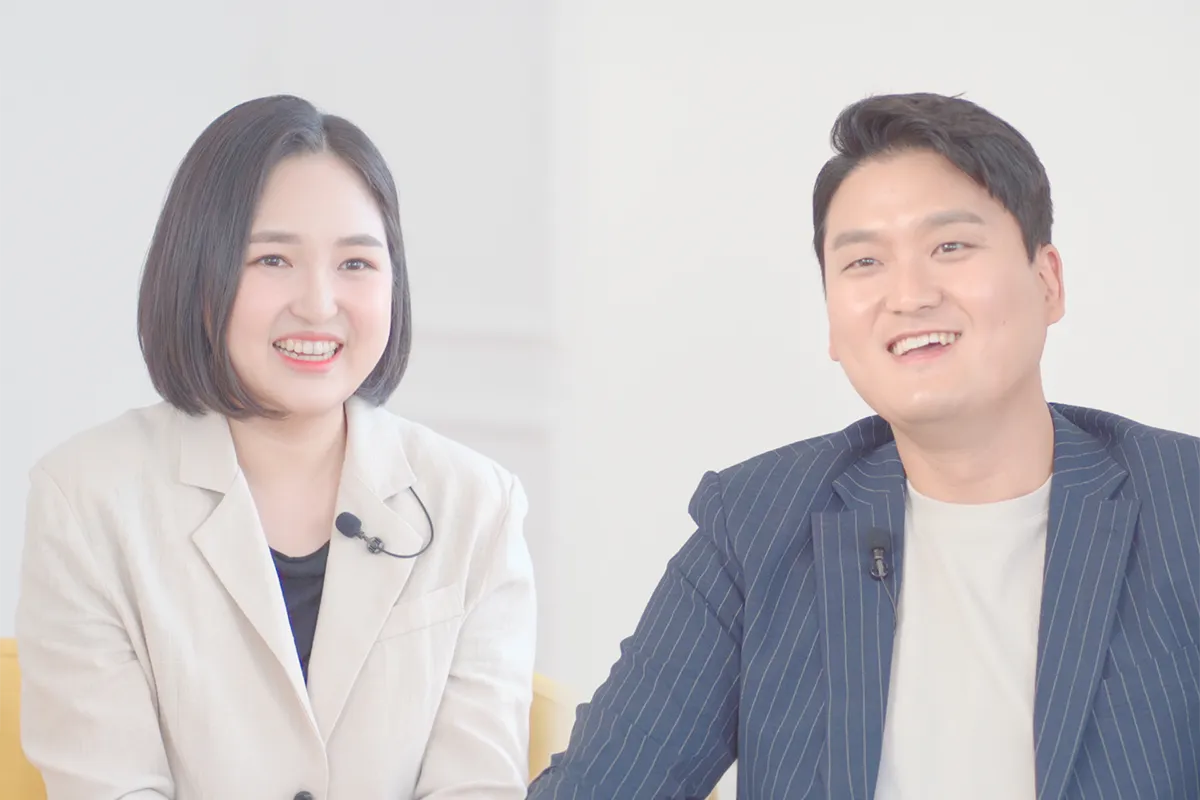 가족 관계가 느껴지는 실제 인터뷰 장면