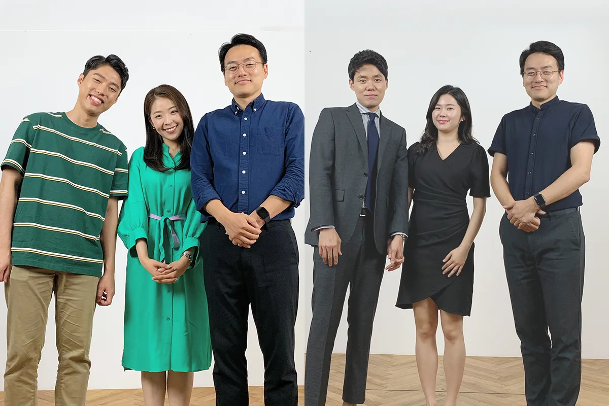 초기 웨딩 인터뷰 촬영 현장, 예비부부 또는 커플 인터뷰 장면